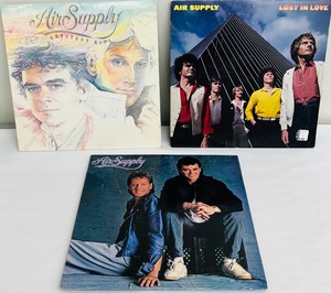 lot 176C image: Three Vintage Air Supply Record Albums including Vintage Record Album Air Supply Lost in Love