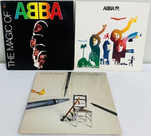 lot 179C image: (3) Vintage Record Albums including The Magic of Abba, Abba the Album and Paul McCarthy Pipes of Peace
