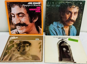 lot 130C image: Four Vintage Jim Croce Record Albums including Vintage Record Album Jim Croce Photographs and Memories