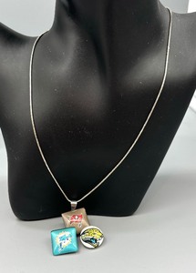 lot 101F image: Florida Sports Teams Motif Snap Necklace with Sterling Silver Chain