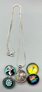 lot 39F image: Sensational Snap Necklace with Sterling Silver Chain