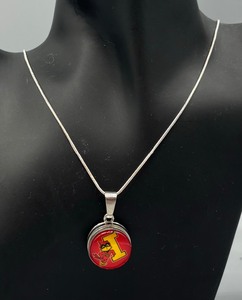 lot 69F image: Iowa State Snap Necklace with Sterling Silver Chain