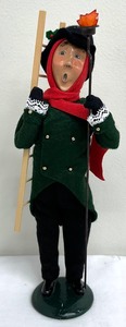 lot 140A image: Byers Choice Ltd - The Carolers - Lamp Lighter with Ladder and Torch -199
