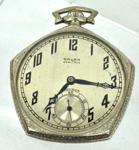 lot 225 image: Vintage Art Deco Design Pocket Watch