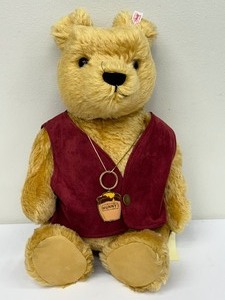 lot 226 image: Steiff Winnie The Pooh Growler Bear 100th Anniversary 2004 with Tags