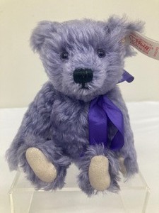 lot 16G image: Vintage 2002 Steiff Limited Edition Lavender Blue Bear