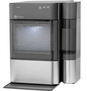 lot 4 image: New GE Profile Opal 2.0 Stainless Steel Nugget Ice Maker with Side Tank and 4 Additional Filters - Retail $619