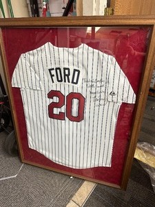 lot 79 image: #20 Ford Signed  Autographed  Framed Minnesota Twins Jersey
