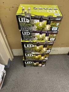 lot 30 image: 5 Boxes of Feit 48 LED Filament Outdoor  Indoor String Lights 