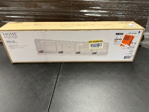 lot 39 image: Home Decorators Collection Alberson 5.1 in. W 4-Light Brushed Nickel Integrated LED Bathroom Vanity Light Bar with Bubble Glass