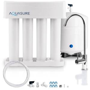 lot 22 image: New Aquasure AS-PR75A Premier Series Reverse Osmosis Water Filtration System With Chrome Faucet