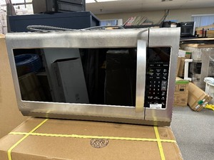 lot 36 image: LG Extendavent - 2.2 Cu. Ft. Over-the-Range Smart Microwave with Sensor Cooking and EasyClean - Stainless Steel - Works Good Damage to Mounting Hole at top