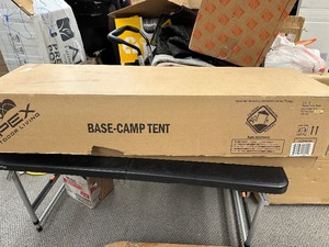 lot 21 image: Like New Open Box Apex Base Camp Tent 8x7 Tent & 8x8 Canopy