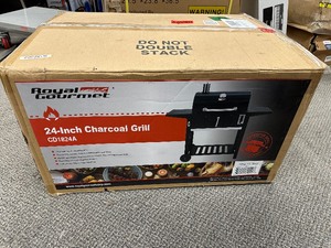 lot 37 image: Like New Open Box Royal Gourmet CD1824A Charcoal Grill,BBQ Outdoor Picnic, Camping, Patio Backyard Cooking, Black