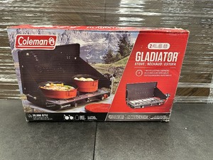 lot 44 image: Coleman Gladiator 20,000-BTU 2-Burner Outdoor Camping Stove