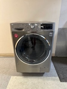 lot 5 image: Like New Open Box LG 2.3 cu.ft. Smart wi-fi Enabled Compact All-In-One WasherDryer Graphite Steel - Retail $1799