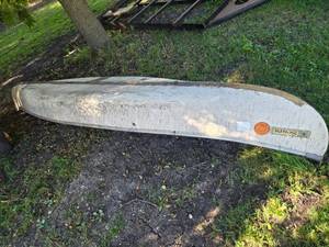 lot 28 image: Sears Roebuck Canoe Model 61025 - Capacity for 600 lbs - Will Need Patches Checked and Possibly Repaired  - Item is Off Site in SVEA See Desc