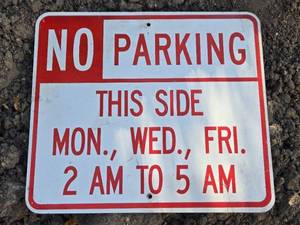 lot 60 image: No Parking Sign