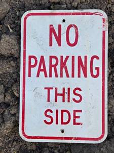lot 65 image: Used No Parking Sign