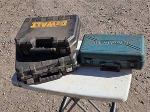 lot 123 image: Group of 3 Tool Cases - DeWalt & Makita Brands