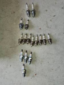 lot 159 image: Collection of 16  Spark Plugs - Various Types and Brands RDJ-8J, D8HA and Others