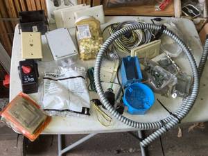 lot 210 image: Assorted Electrical Parts and Accessories - 20 Items