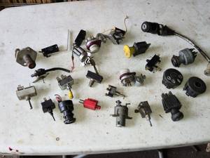 lot 216 image: Assortment of Small Engine and Auto Electrical Components and Switches - Used