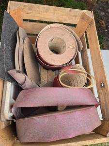 lot 267 image: Assortment of Sanding Belts and Sheets - Various Grits
