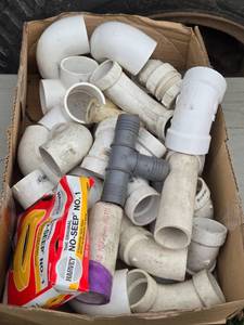 lot 271 image: Assortment of PVC Fittings and Wax Ring - Plumbing Supplies