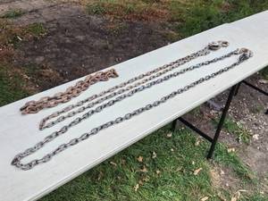 lot 274 image: Assortment of Chains with Hooks - Longest is 10