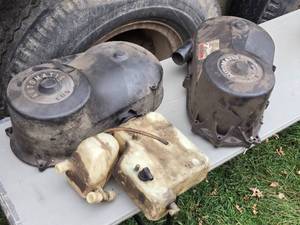 lot 277 image: Used Small Engine Plastic Parts Covers and Liquid Reservoir