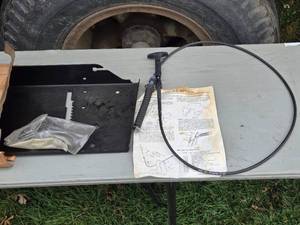 lot 280 image: Snapper Snow Thrower Remote Deflector Control Components - Not Complete