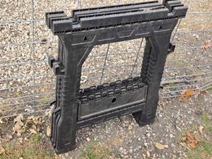 lot 281 image: Plastic Folding Saw Horses