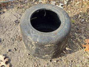 lot 300 image: Used 11x6.00-6 Golf Cart Tire - Solid Rubber