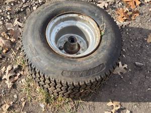 lot 303 image: Used Titan Tire and Rim 20 X 8.00-8 for Lawn Equipment