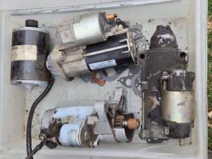lot 328 image: Lot of 4 Used Small Engine Starters - Various Brands and Specifications