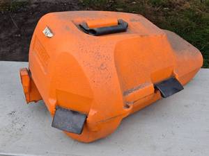 lot 382 image: Used STIHL Chainsaw Case - Orange Plastic Storage