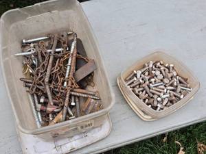 lot 388 image: Assortment of Nuts, Bolts, and Fasteners - Mixed Hardware