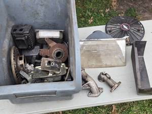 lot 412 image: Assortment of Intakes and Other Small engine Parts