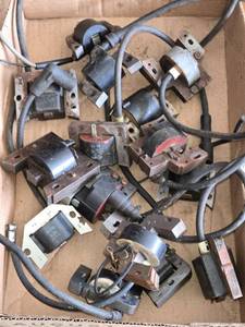 lot 493 image: Assortment of 14 Electrical Coils with Wiring - Mostly Used