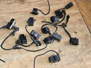 lot 496 image: Group of 12 Used Electrical Coil Parts - Various Models - Most are Used