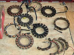 lot 499 image: Lot of Used Stators and for PartsRepair