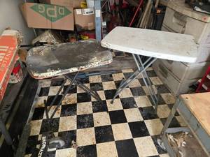 lot 502 image: Set of 2 Small Folding Tables - Used Condition