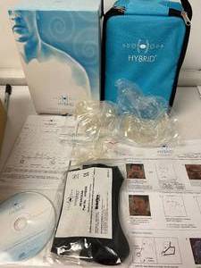 lot 13 image: MSRP $150 NEW In BOX Teleflex Medical HYB500 Hybrid Mask with Headgear, DVD, Bag, Manual & More - All Sizes Included For A Customizable Fit -&nbspIf you need a full face mask but dont want the bulk, choose the Hybrid.