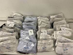 lot 30 image: Lot of 38 Mixed Size NEW SleepNet MiniMe Nasal Mask with Tubing Assembly and Headgear