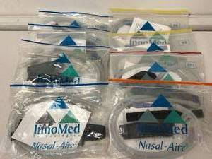 lot 19 image: Lot of 8 Mixed Size NEW InnoMed Technologies Nasal-Aire CPAP Mask