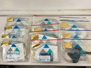 lot 18 image: Lot of 16 Mixed Size NEW InnoMed Technologies Nasal-Aire II CPAP Mask