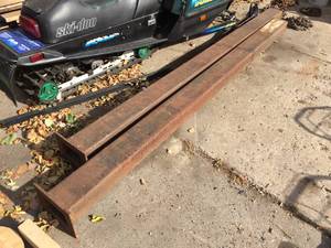 lot 104 image: 2 Commercial Steel Columns 114 x 7 x 5