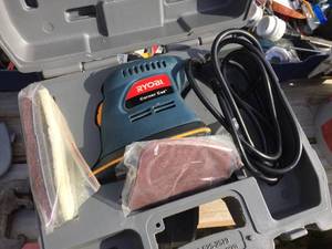 lot 138 image: Ryobi Corner Cart Electric Sander - Clean