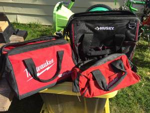 lot 155 image: Milwaukee - Husky Tool Bags